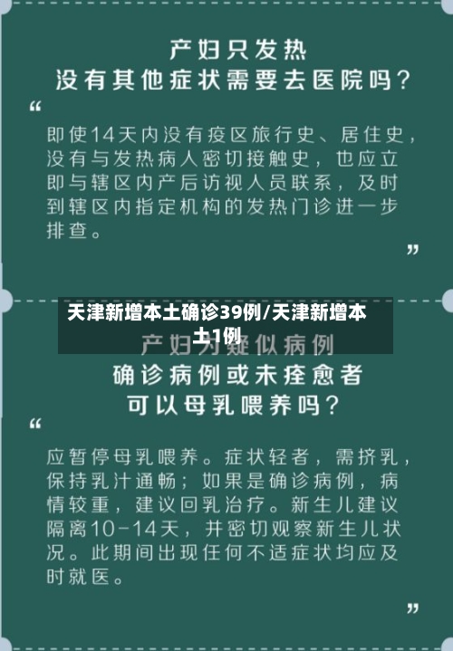 天津新增本土确诊39例/天津新增本土1例-第2张图片