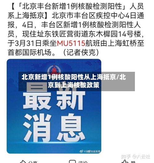 北京新增1例核酸阳性从上海抵京/北京到上海核酸政策