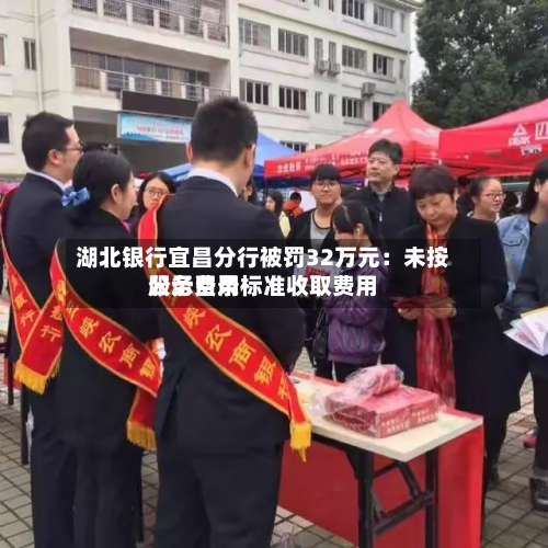 湖北银行宜昌分行被罚32万元：未按服务费用公示目录标准收取费用