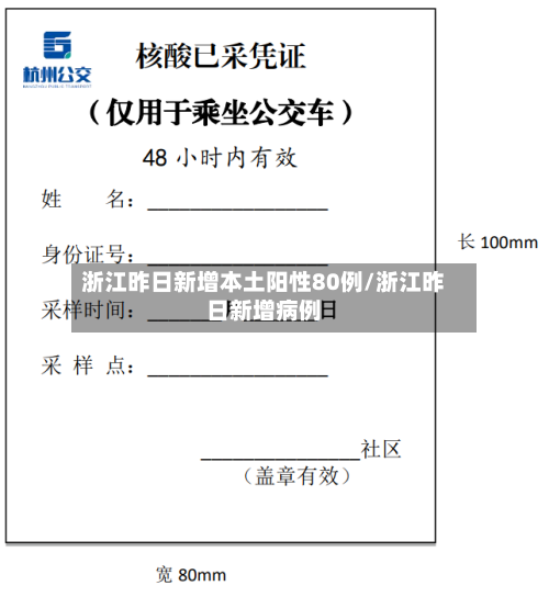 浙江昨日新增本土阳性80例/浙江昨日新增病例-第3张图片