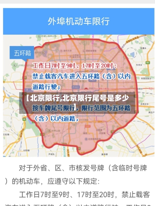 【北京限行,北京限行尾号是多少】-第2张图片