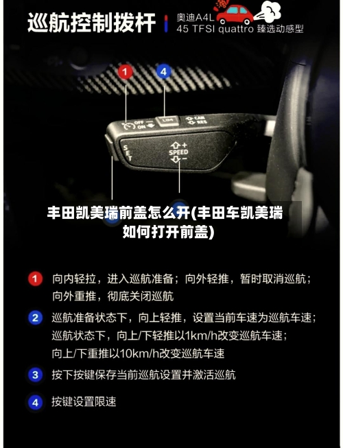 丰田凯美瑞前盖怎么开(丰田车凯美瑞如何打开前盖)-第3张图片