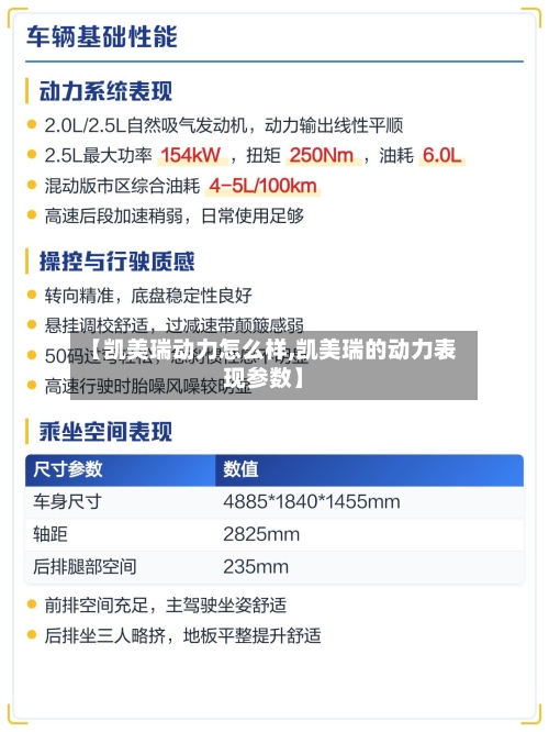【凯美瑞动力怎么样,凯美瑞的动力表现参数】-第2张图片