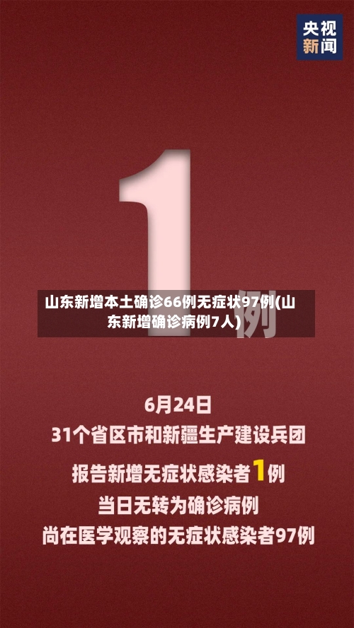 山东新增本土确诊66例无症状97例(山东新增确诊病例7人)