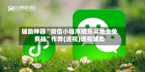 辅助神器“微信小程序微乐斗地主免费挂”作弊(透视)透视辅助-第2张图片