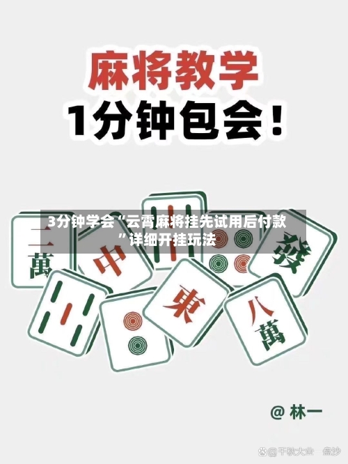 3分钟学会“云霄麻将挂先试用后付款”详细开挂玩法-第2张图片