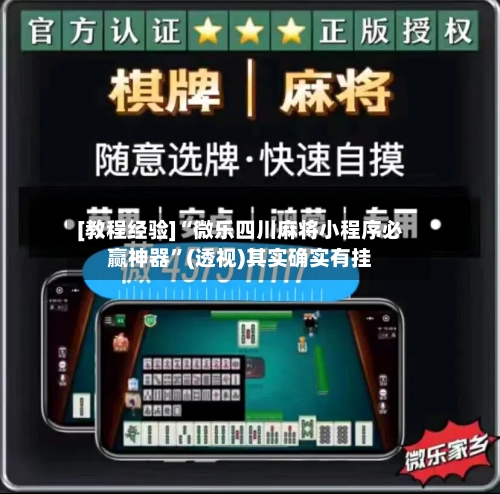 [教程经验]“微乐四川麻将小程序必赢神器”(透视)其实确实有挂-第2张图片