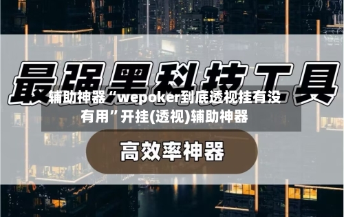 辅助神器“wepoker到底透视挂有没有用”开挂(透视)辅助神器-第2张图片
