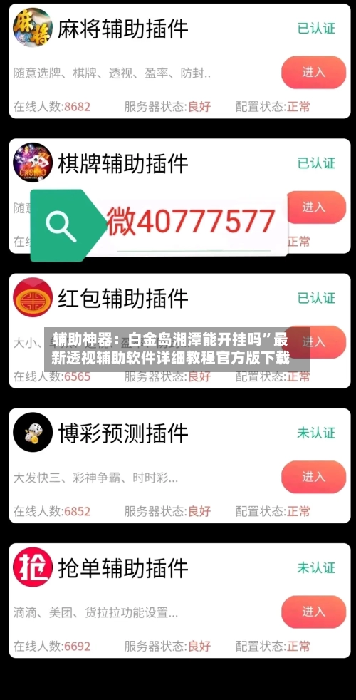 辅助神器：白金岛湘潭能开挂吗”最新透视辅助软件详细教程官方版下载