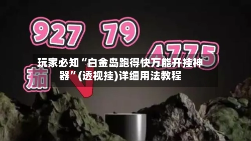 玩家必知“白金岛跑得快万能开挂神器	”(透视挂)详细用法教程-第2张图片