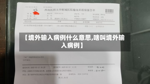 【境外输入病例什么意思,啥叫境外输入病例】-第2张图片