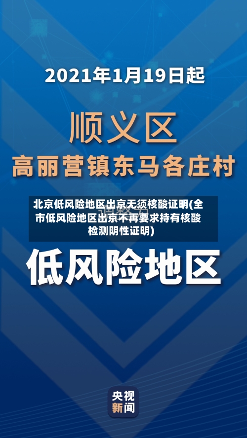 北京低风险地区出京无须核酸证明(全市低风险地区出京不再要求持有核酸检测阴性证明)-第2张图片
