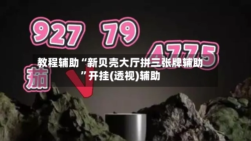 教程辅助“新贝壳大厅拼三张牌辅助”开挂(透视)辅助