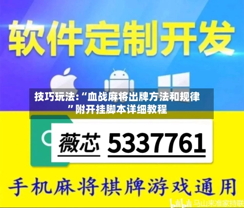 技巧玩法:“血战麻将出牌方法和规律”附开挂脚本详细教程