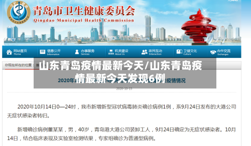 山东青岛疫情最新今天/山东青岛疫情最新今天发现6例-第3张图片