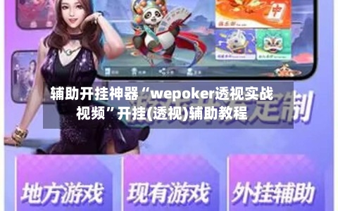 辅助开挂神器“wepoker透视实战视频”开挂(透视)辅助教程-第3张图片