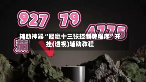 辅助神器“冠赢十三张控制牌程序”开挂(透视)辅助教程
