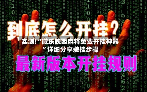 实测!“微乐陕西麻将免费开挂神器	”详细分享装挂步骤-第2张图片