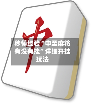 秒懂经验“中至麻将有没有挂”详细开挂玩法-第3张图片