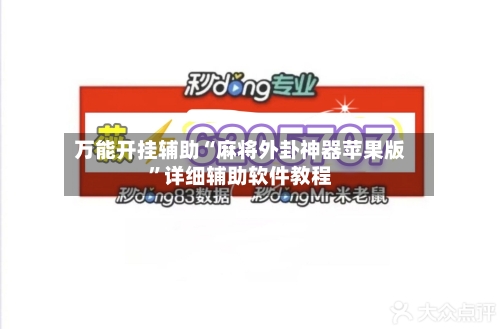 万能开挂辅助“麻将外卦神器苹果版”详细辅助软件教程