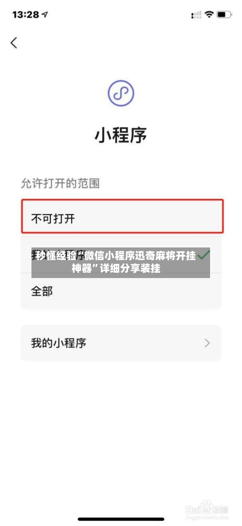 秒懂经验“微信小程序迅奇麻将开挂神器”详细分享装挂-第2张图片