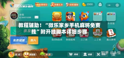 教程辅助！“微乐家乡手机麻将免费挂”附开挂脚本详细步骤-第2张图片
