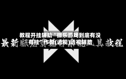 教程开挂辅助“微乐游戏到底有没有挂”作弊(透视)透视辅助-第3张图片