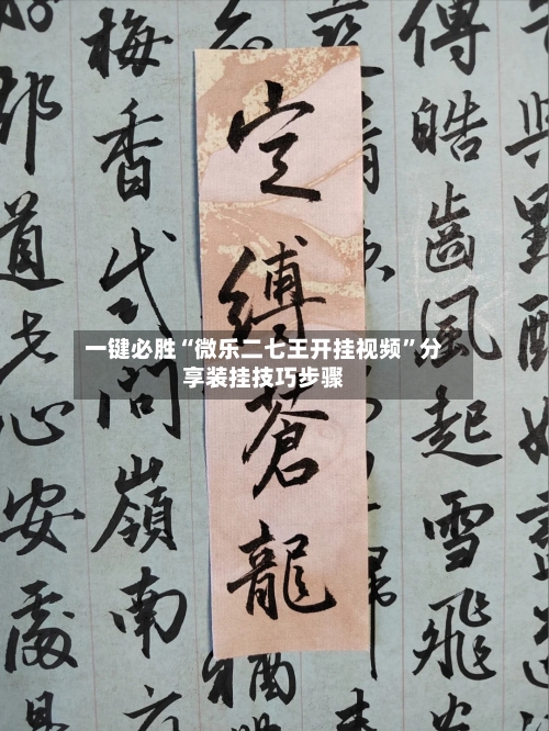 一键必胜“微乐二七王开挂视频”分享装挂技巧步骤