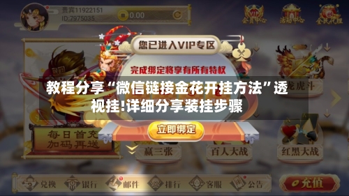 教程分享“微信链接金花开挂方法”透视挂!详细分享装挂步骤-第3张图片