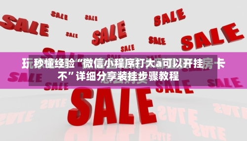 秒懂经验“微信小程序打大a可以开挂不”详细分享装挂步骤教程-第2张图片