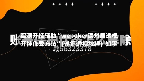 实测开挂辅助“wepoker德州局透视开挂作弊方法”(详细透视教程)-知乎-第2张图片