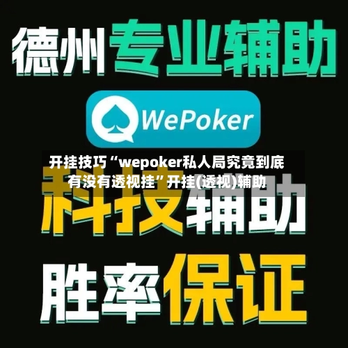 开挂技巧“wepoker私人局究竟到底有没有透视挂”开挂(透视)辅助-第3张图片