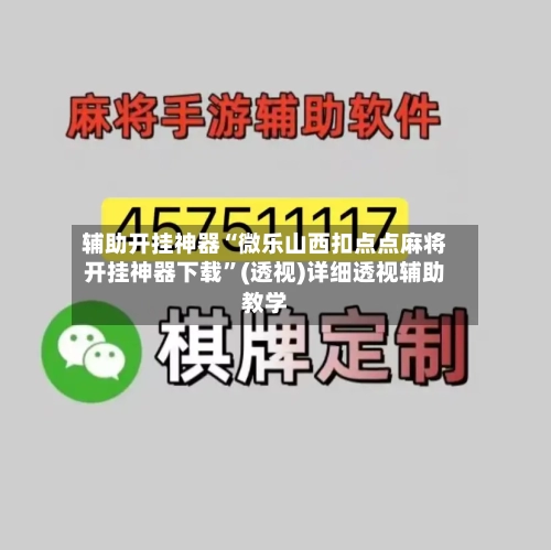 辅助开挂神器“微乐山西扣点点麻将开挂神器下载”(透视)详细透视辅助教学-第3张图片