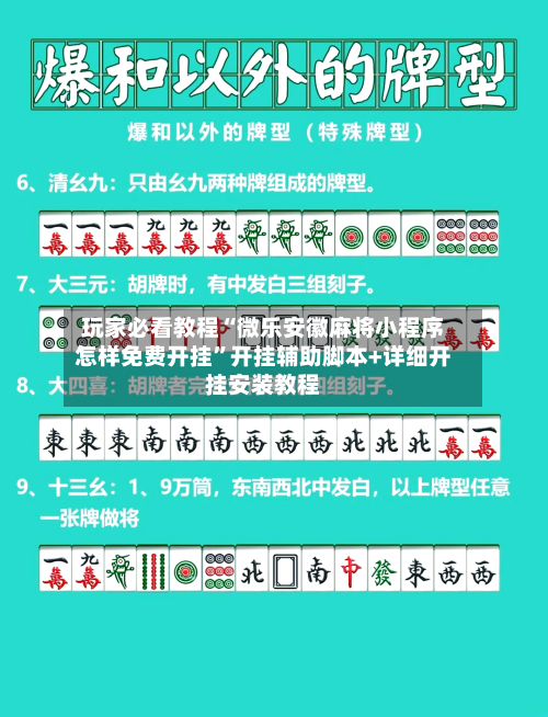 玩家必看教程“微乐安徽麻将小程序怎样免费开挂”开挂辅助脚本+详细开挂安装教程-第2张图片