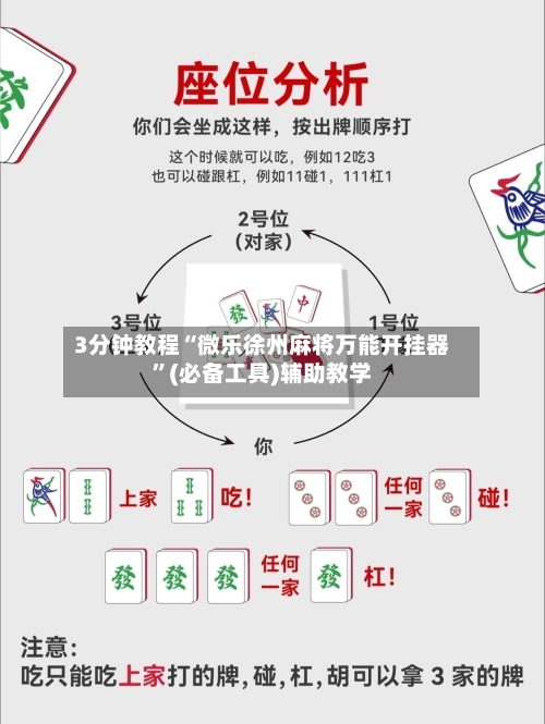 3分钟教程“微乐徐州麻将万能开挂器”(必备工具)辅助教学