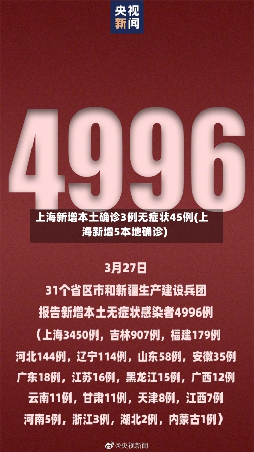 上海新增本土确诊3例无症状45例(上海新增5本地确诊)-第2张图片