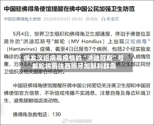 爆发汉坦病毒疫情的“洪迪厄斯”号邮轮将前往西班牙加那利群岛