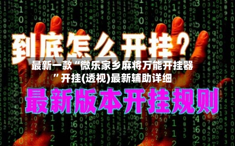 最新一款“微乐家乡麻将万能开挂器	”开挂(透视)最新辅助详细-第2张图片