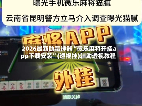 2026最新助赢神器“微乐麻将开挂app下载安装”(透视挂)辅助透视教程