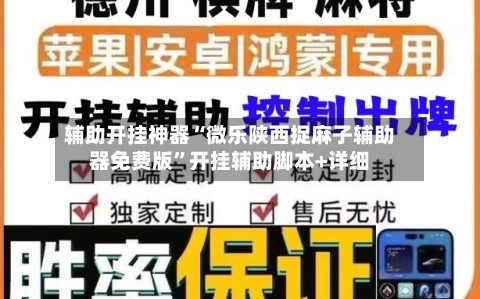 辅助开挂神器“微乐陕西捉麻子辅助器免费版	”开挂辅助脚本+详细-第2张图片