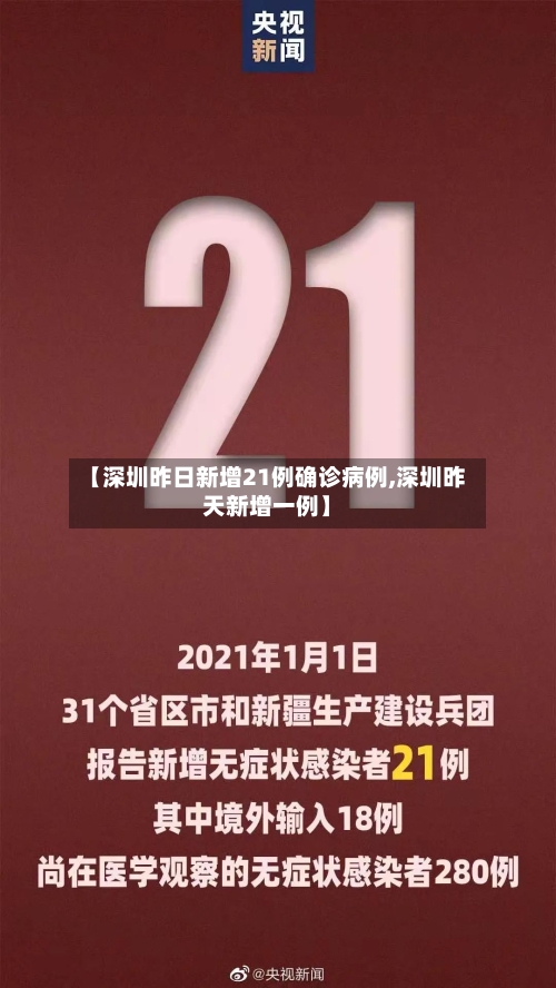 【深圳昨日新增21例确诊病例,深圳昨天新增一例】