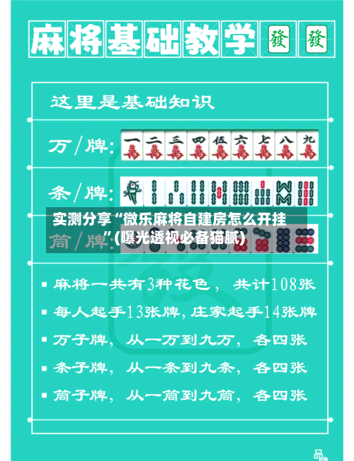 实测分享“微乐麻将自建房怎么开挂”(曝光透视必备猫腻)