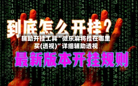 辅助开挂工具“微乐麻将挂在哪里买(透视)”详细辅助透视