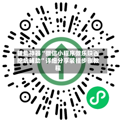 辅助神器“微信小程序微乐陕西挖坑辅助”详细分享装挂步骤教程