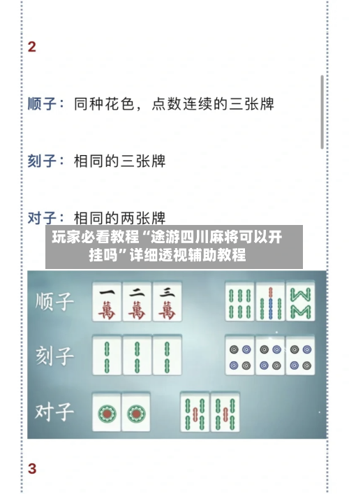 玩家必看教程“途游四川麻将可以开挂吗”详细透视辅助教程