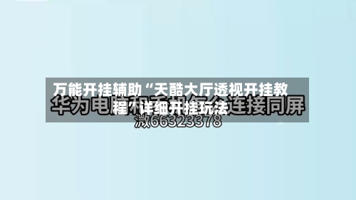 万能开挂辅助“天酷大厅透视开挂教程”详细开挂玩法
