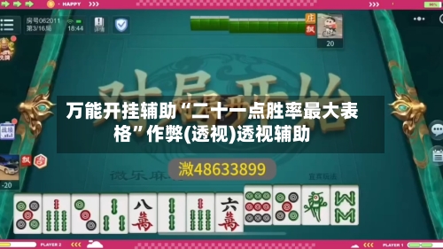 万能开挂辅助“二十一点胜率最大表格”作弊(透视)透视辅助