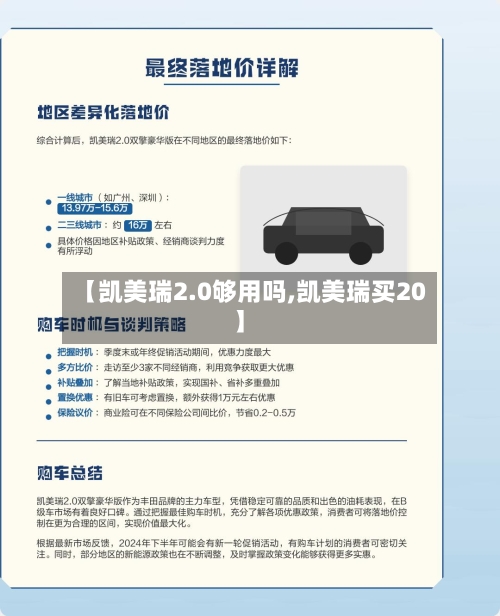【凯美瑞2.0够用吗,凯美瑞买20】