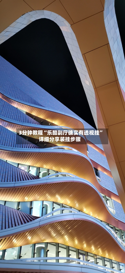 3分钟教程“乐酷副厅确实有透视挂”详细分享装挂步骤