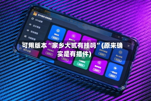 可用版本“家乡大贰有挂吗”(原来确实是有插件)